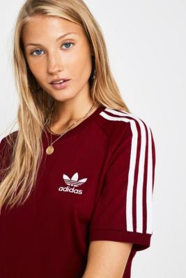 adidas burgundy shirt womens