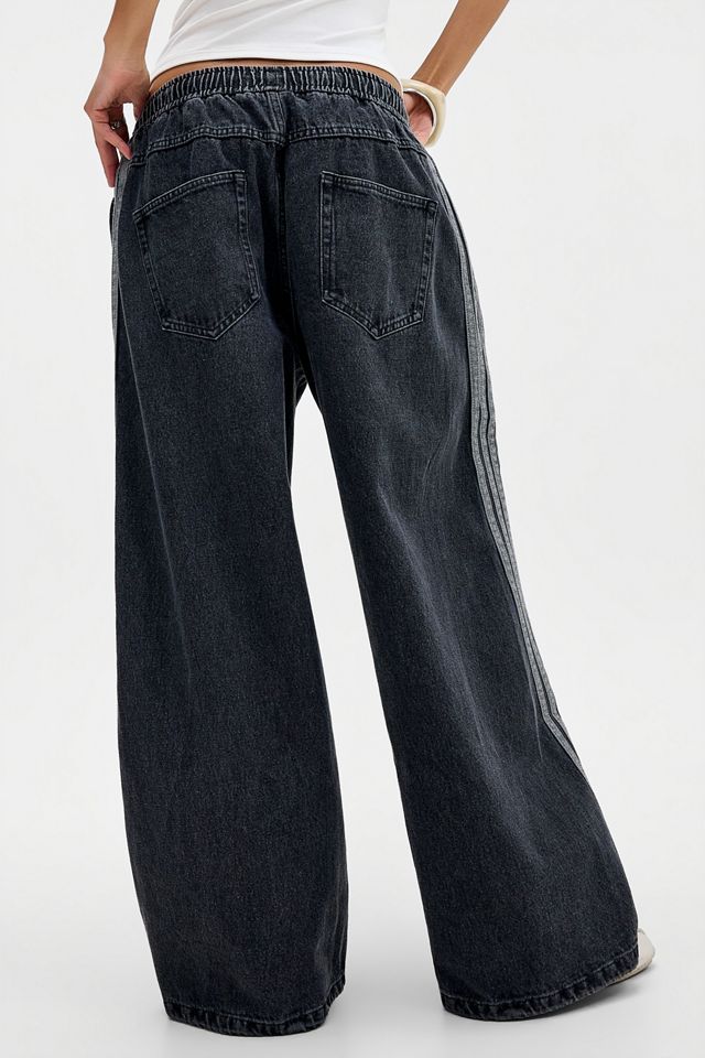 Pantalones de Chándal de 3 Rayas con Lavado de Mezclilla Oscura adidas Originals #3