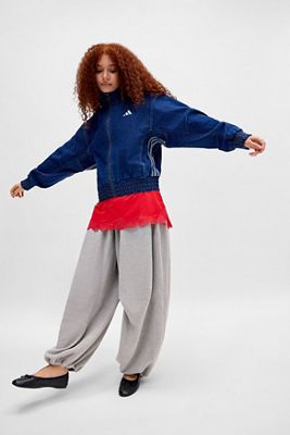 adidas Originals Blaue 3-Streifen Jeansjacke