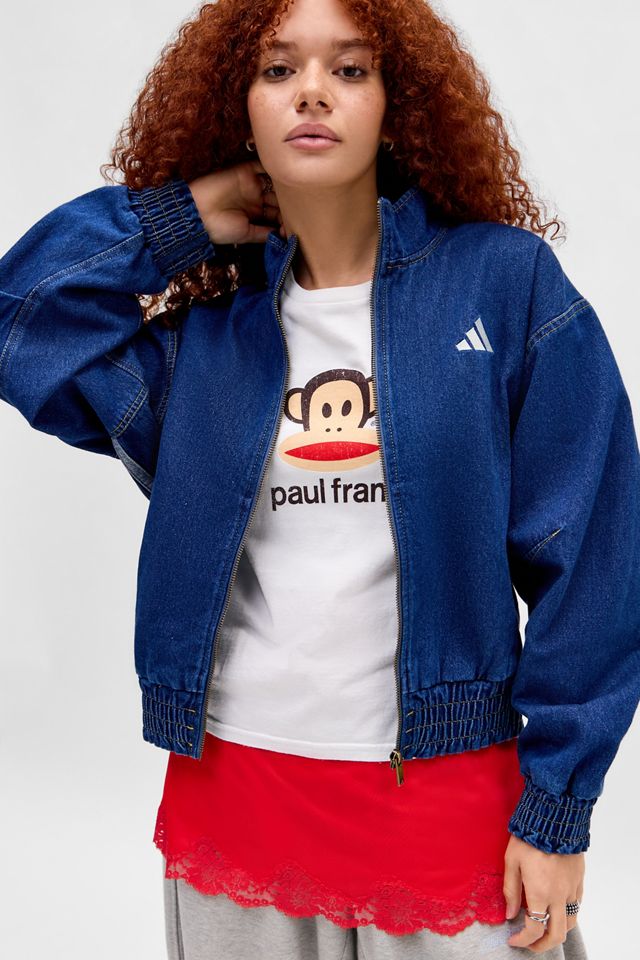 adidas Originals Blaue 3-Streifen Jeansjacke #1