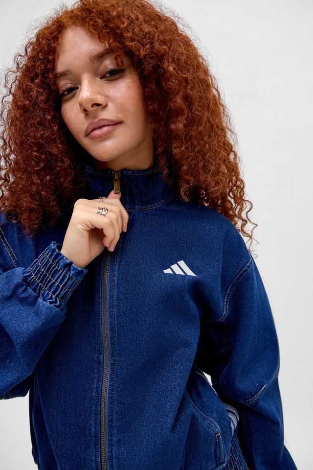 adidas Originals Blaue 3-Streifen Jeansjacke #2