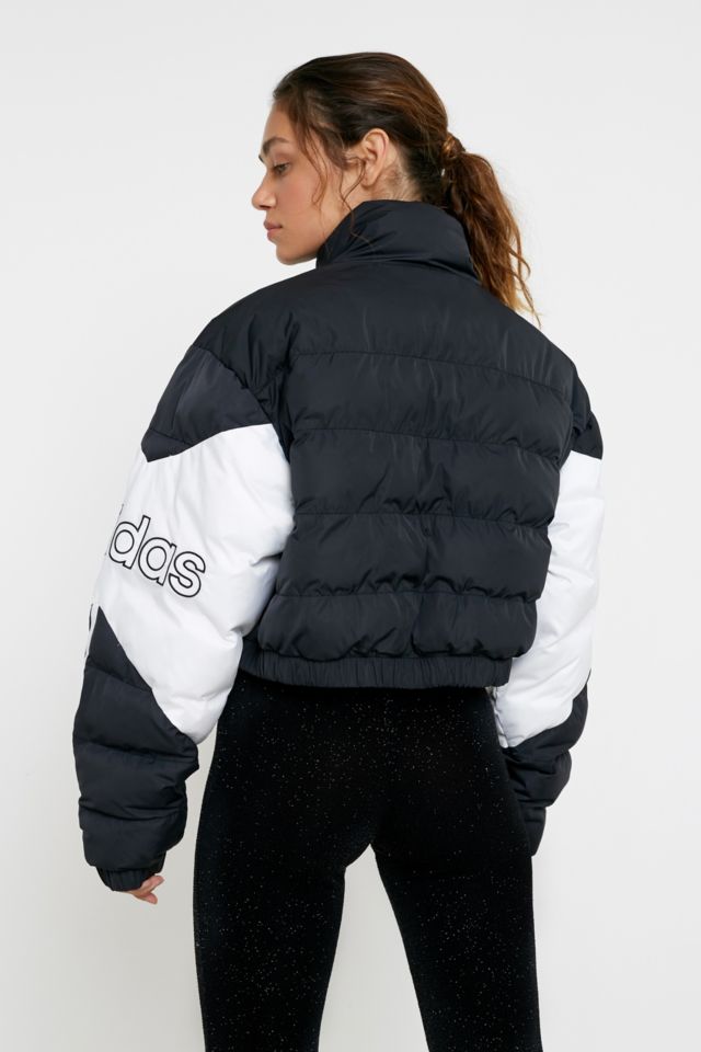 Adidas puffer best sale cropped jacket