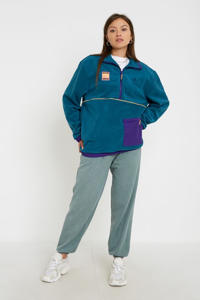 Fleece-Jacke mit Halb-Reißverschlus zum Überstreifen von adidas Originals #2