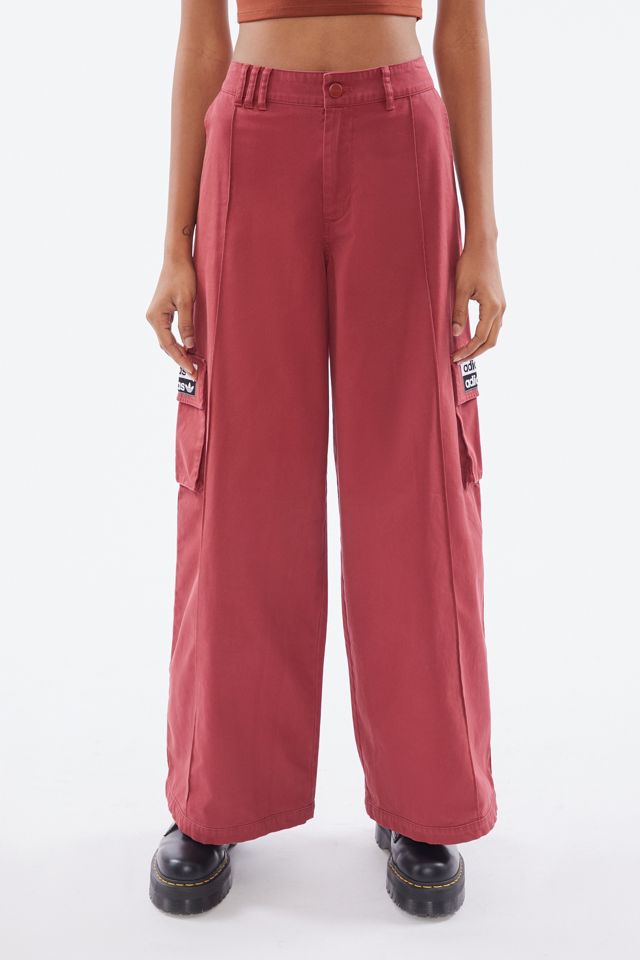 adidas Originals Wide-Leg Cargo Trousers | Urban Outfitters UK