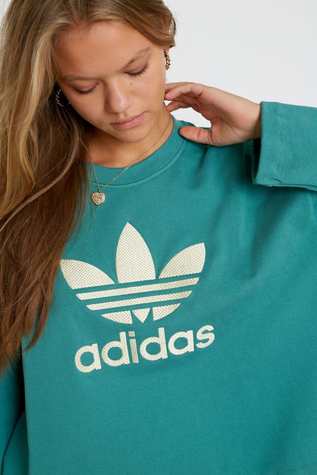 adidas Originals Green Crew Neck Sweatshirt #1