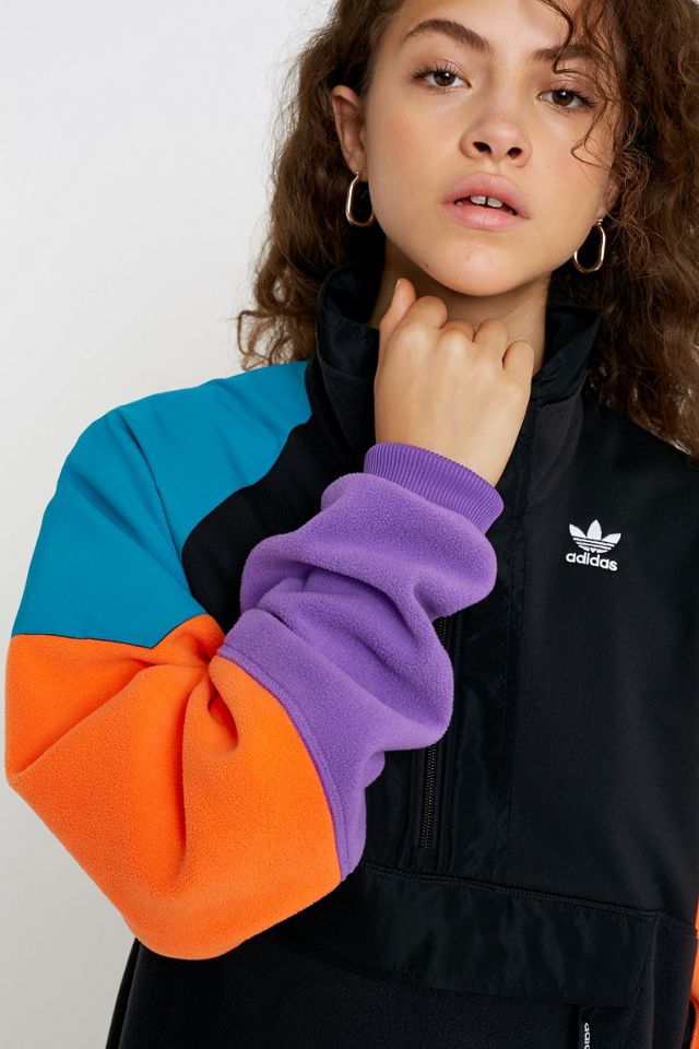 adidas Originals Colourblock Fleece Half-Zip Sweatshirt #1