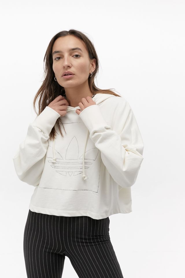 adidas Originals – Kurzer Hoodie mit Pailletten-Logo #1