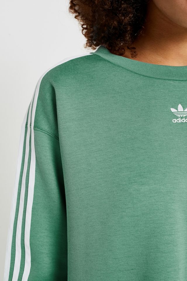 originals green 3-stripe sweatshirt