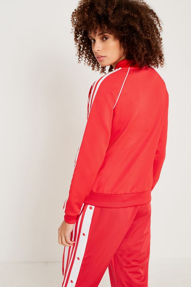 adidas Originals Red 3-Stripe Track Top #3