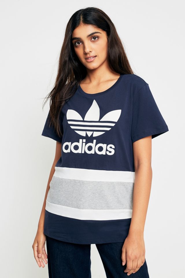 adidas Originals Colour-Blocked Trefoil Boyfriend T-Shirt #2