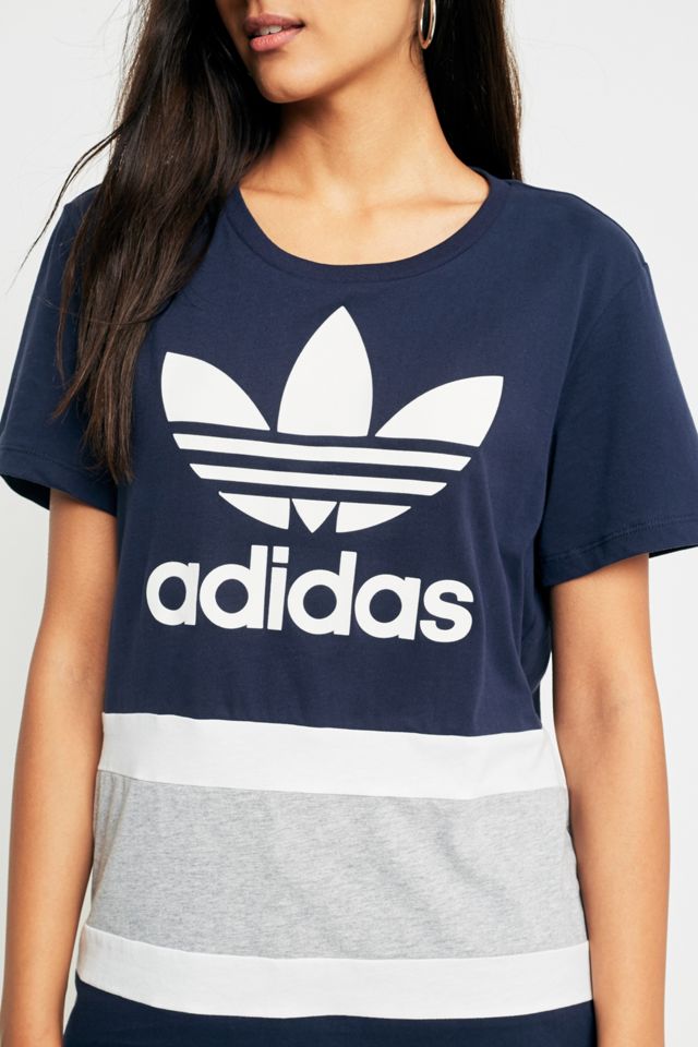 adidas Originals Colour-Blocked Trefoil Boyfriend T-Shirt #3