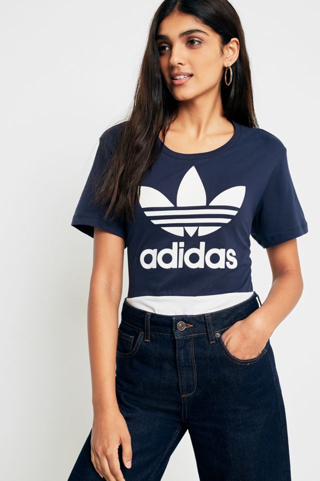 adidas Originals Colour-Blocked Trefoil Boyfriend T-Shirt #5