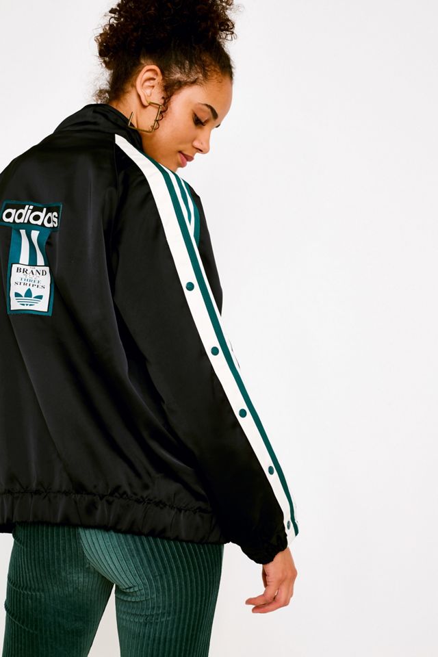 adidas Originals - Haut de survêtement Adibreak à 3 bandes en satin noir #3