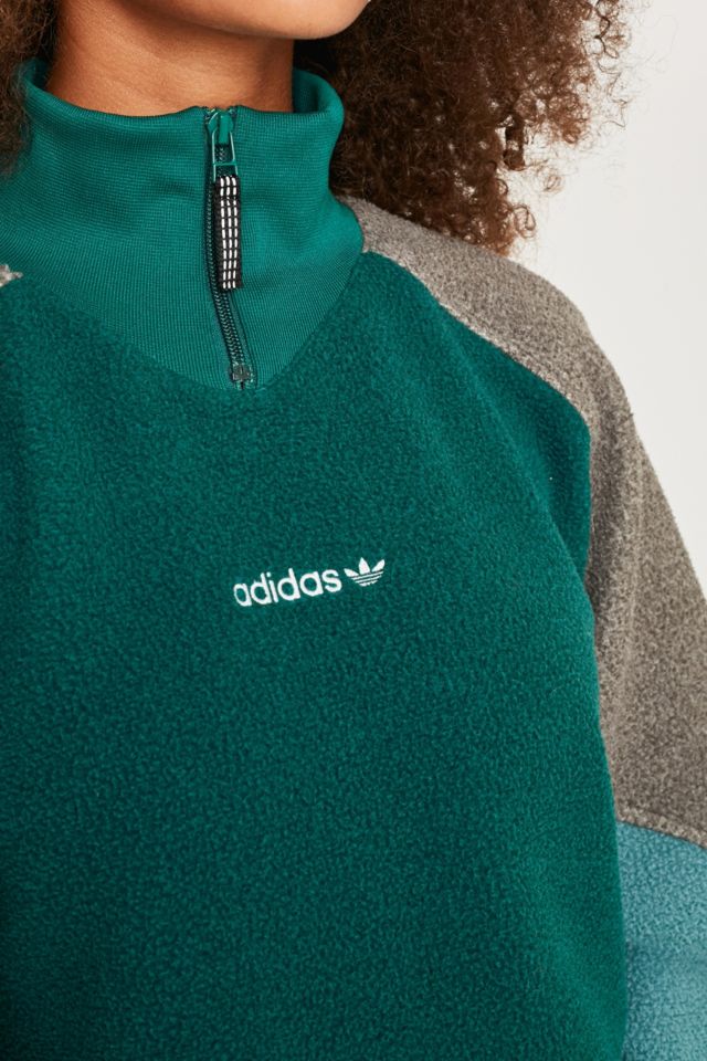 Adidas originals eqt polar outlet fleece jacket in green