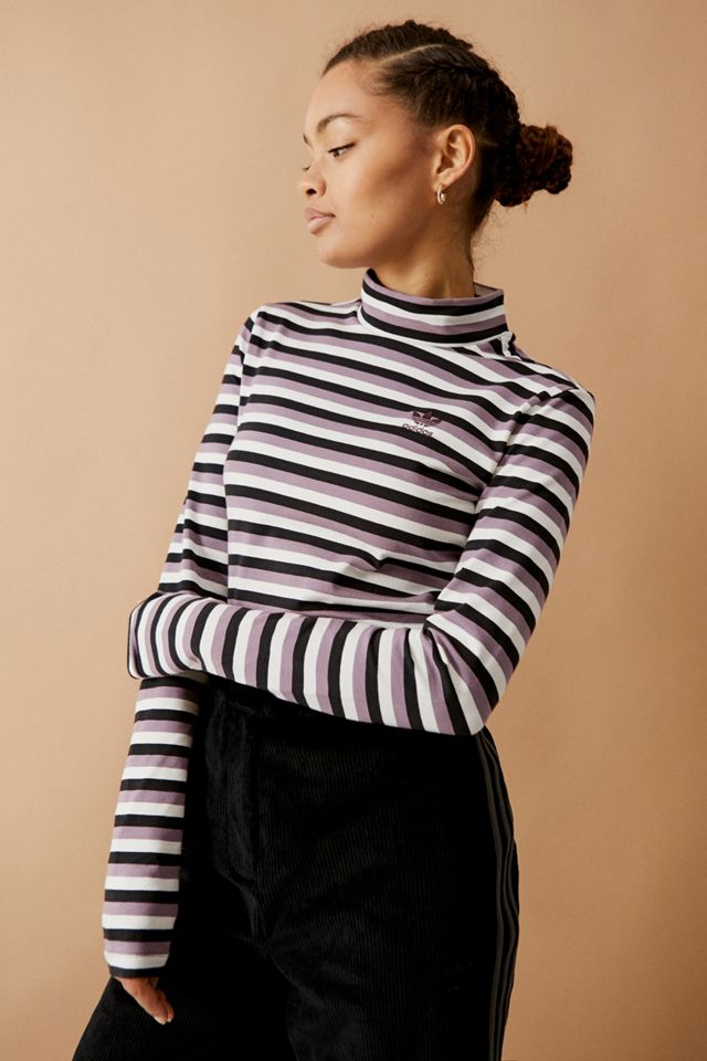adidas Originals – Gestreiftes Longsleeve in Weiß #3
