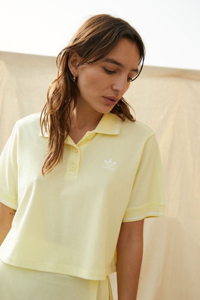 Adidas yellow hot sale polo shirts