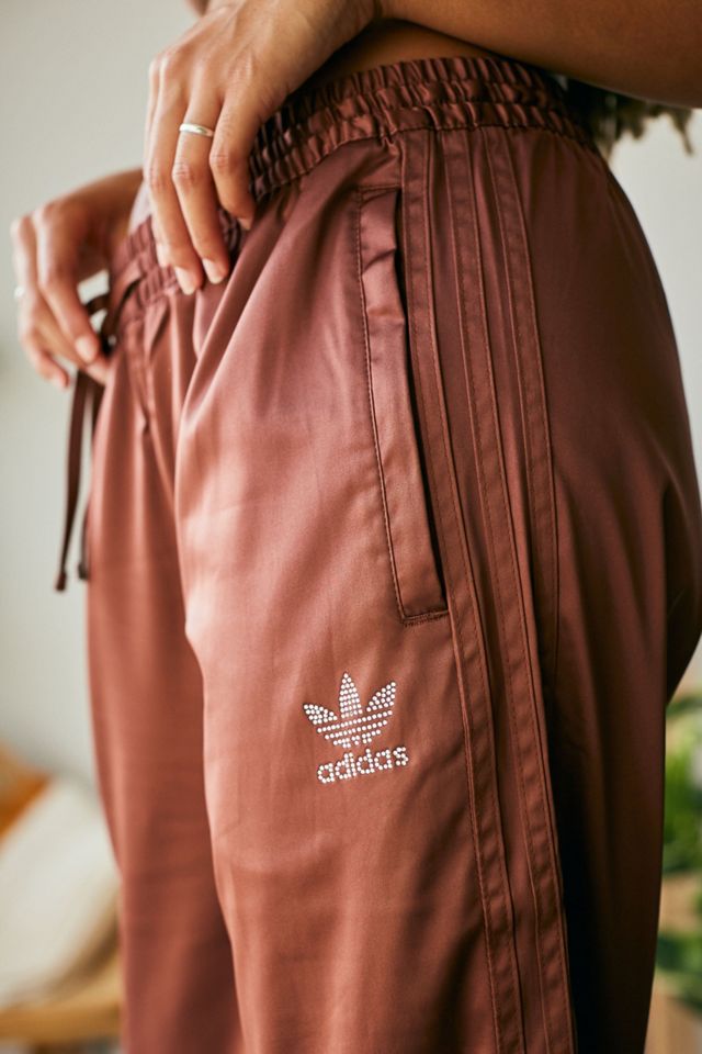 Pantalon en satin marron adidas #3