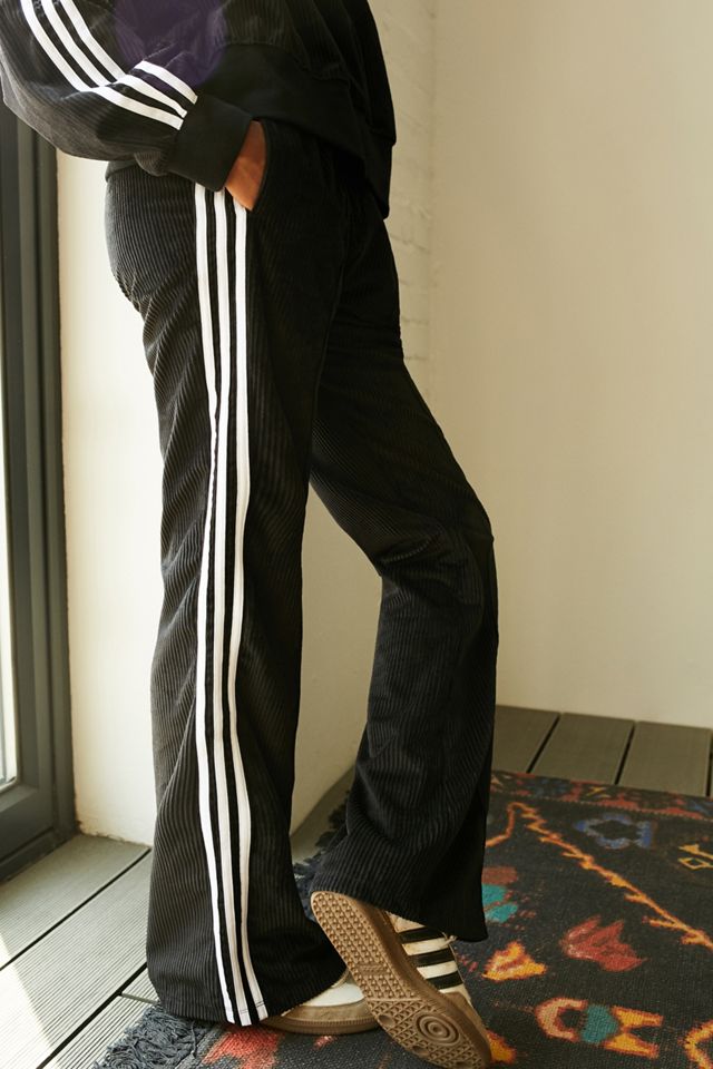 adidas Ribbed Corduroy Velour Flare Trousers #1