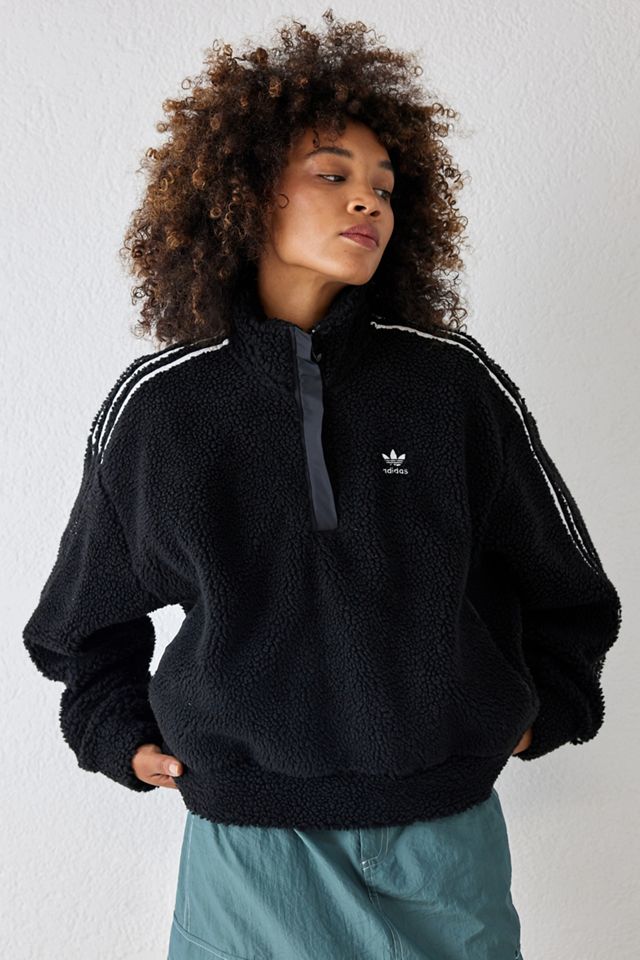 adidas Felpa in pile con cerniera a mezza zip  #3