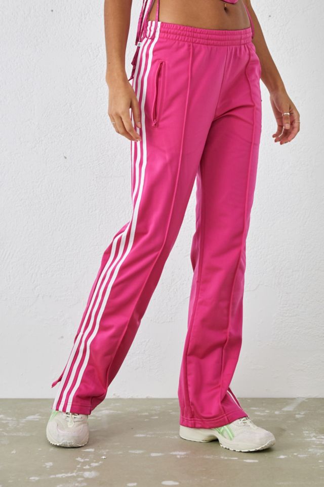 Adidas pink hot sale tracksuit bottoms