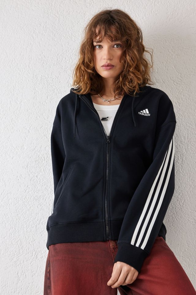 Black adidas zip up hoodie outlet womens