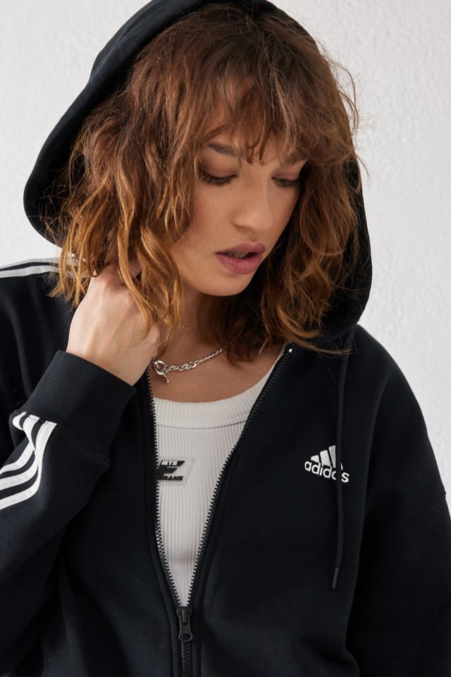 Adidas zip clearance through hoodie