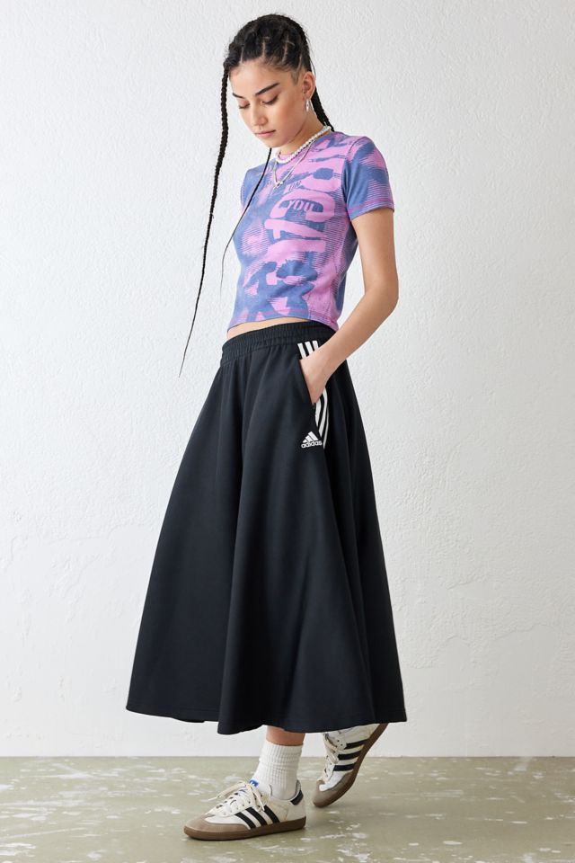 Adidas 3-stripe outlet tulle midi skirt