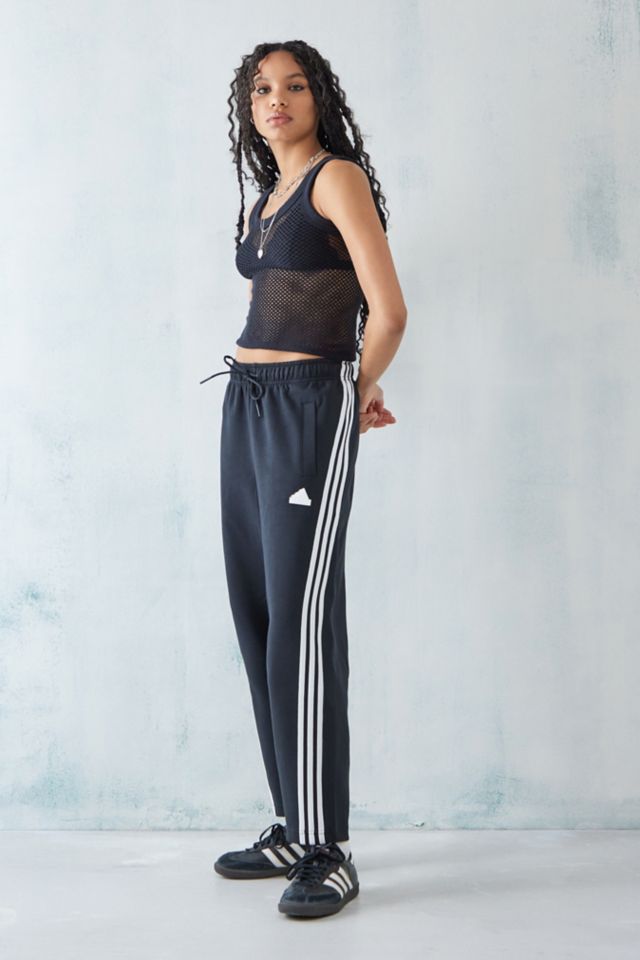 adidas Black 3 Stripes Straight Joggers