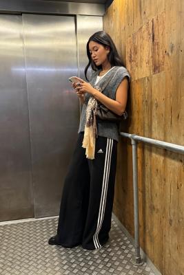 Adidas track pants womens sales urban outfitters