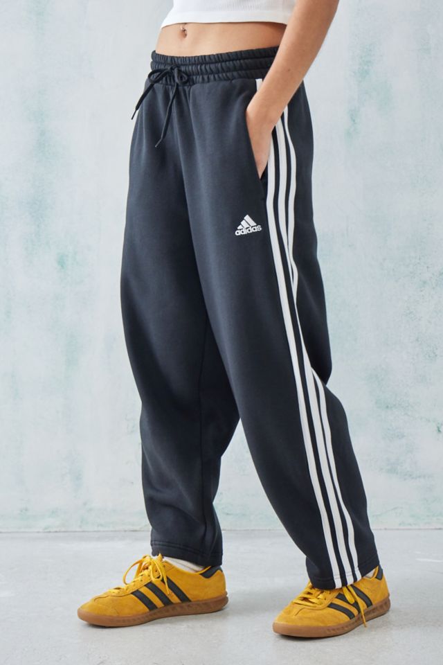 adidas Black 3 Stripes Joggers Urban Outfitters UK