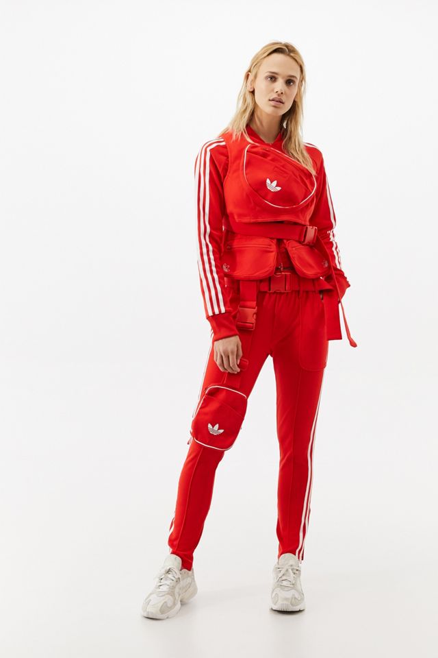 adidas Originals X Ji Won Choi X Olivia O'Blanc Red Cropped Track