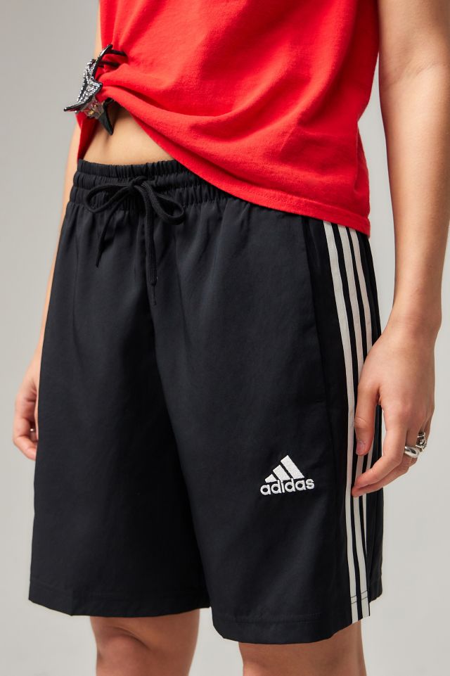 adidas 3 Stripes Longline Shorts