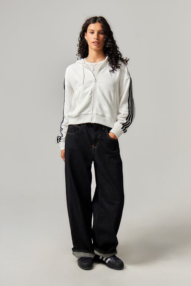 Felpa con Cappuccio e Zip adidas 3-Strisce #2