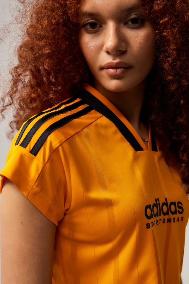 adidas Orange Tiro Crop T-Shirt #2
