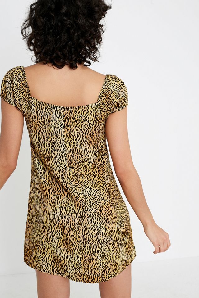 Motel – Minikleid „Gaval“ mit Animal Print #1