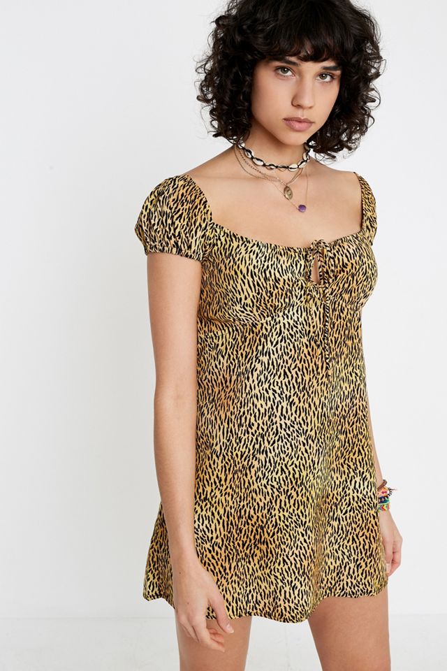 Motel – Minikleid „Gaval“ mit Animal Print #2