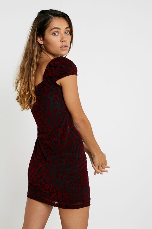 Motel Gala Leopard Mini Vestido #3