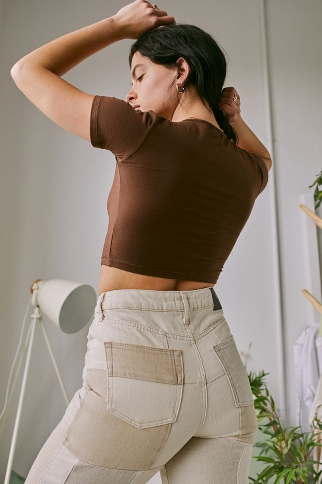 Motel – Crop Top „Jose‟ in Braun #2
