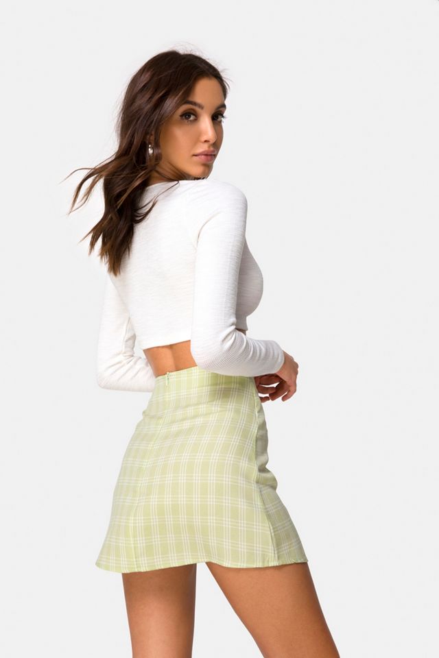 Motel Sheny Plaid Mini Skirt #1