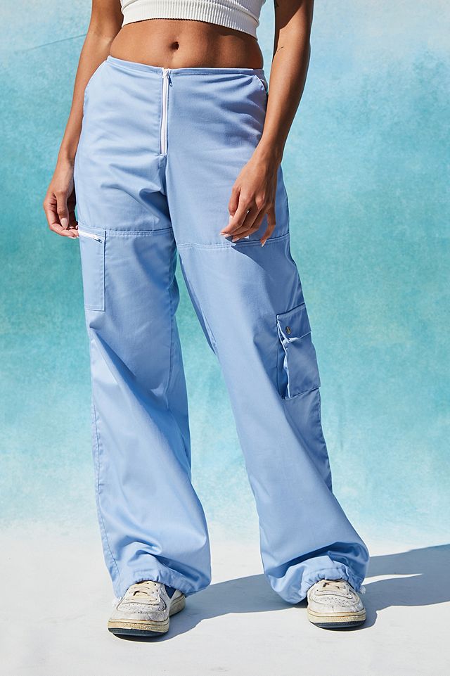 Motel Light Blue Cargo Pants | Urban Outfitters UK