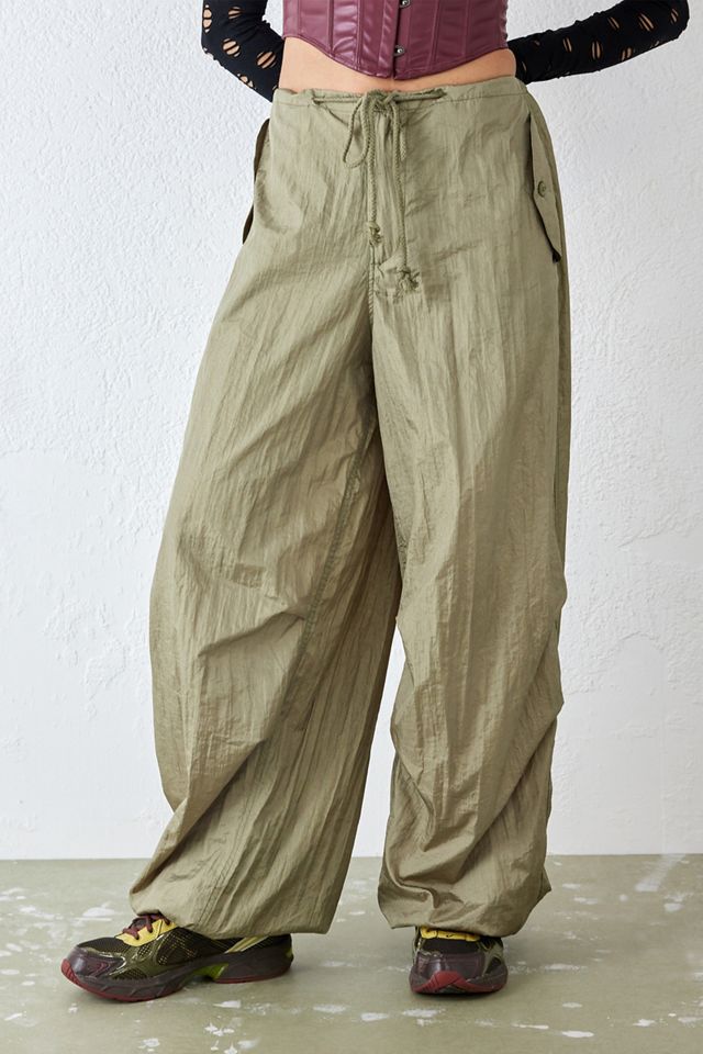 Motel Khaki Chute Pants Urban Outfitters UK