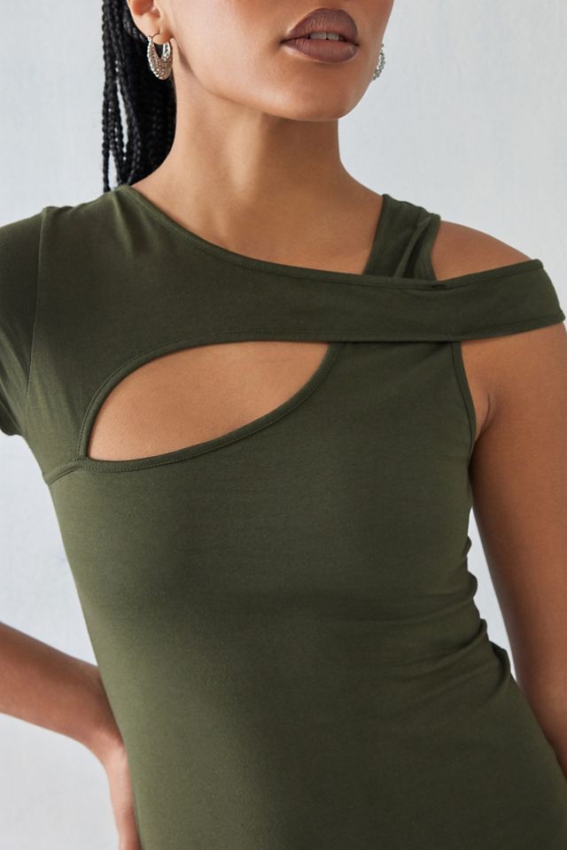 Robe Mini Découpée Neriah Olive Motel #2