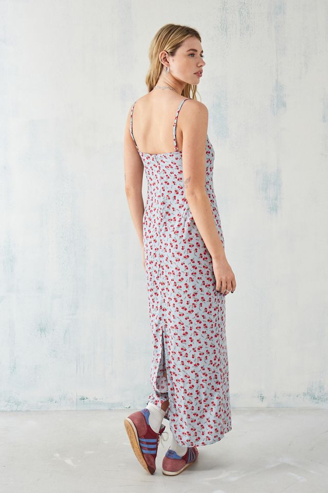 Motel Blue Floral Kafka Maxi Dress #3
