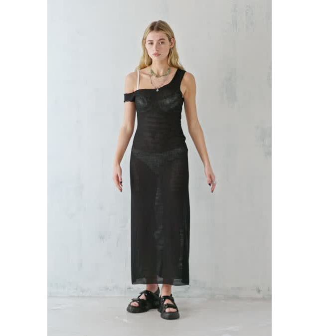 Motel Katja Crochet Knit Maxi Dress | Urban Outfitters UK