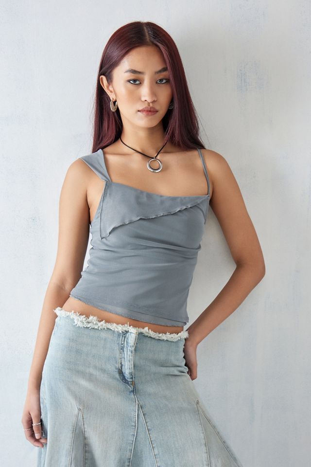Motel Sambu Mesh Crop Top #1