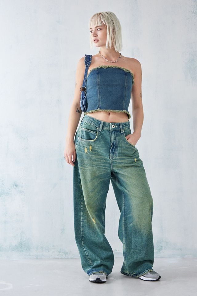 Motel Omas Denim Bandeau Top #1