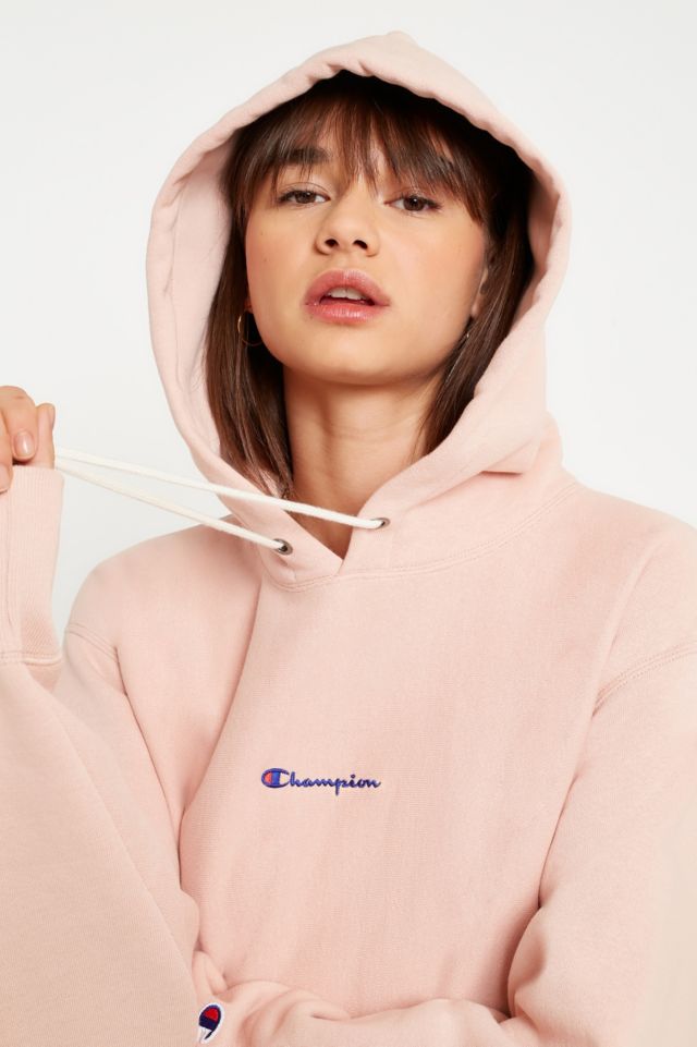 Champion pink cheap hoodie urban outfitters