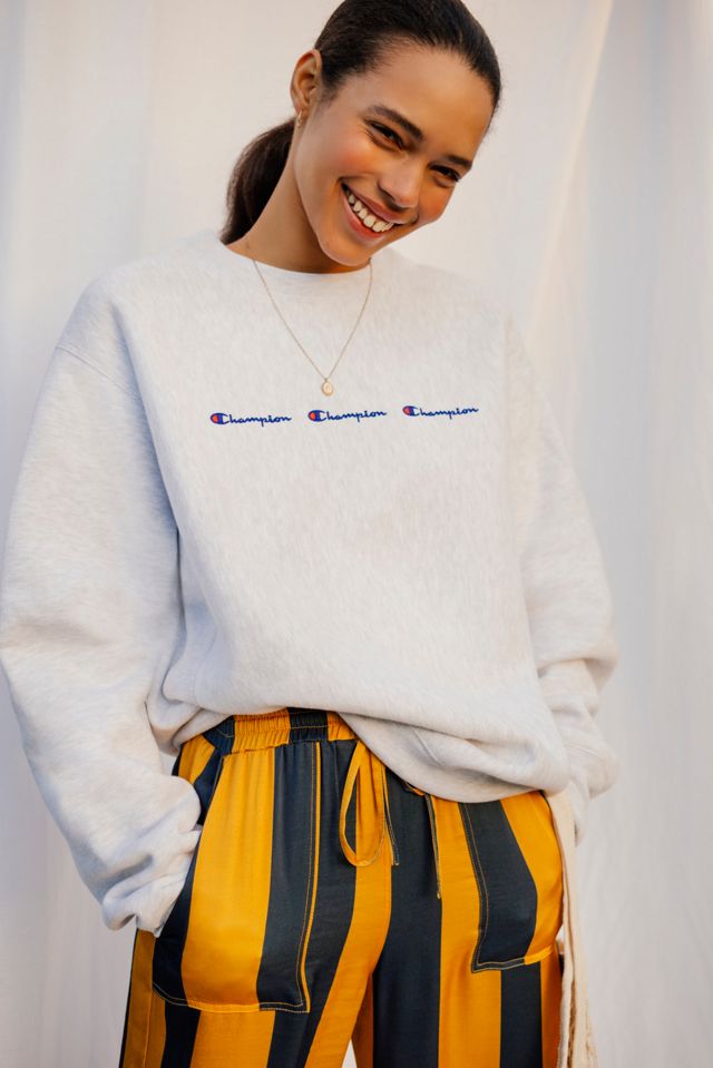 Champion Grey Logo Sweatshirt