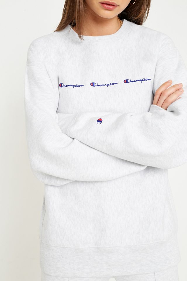 Champion Grey Logo Sweatshirt #5