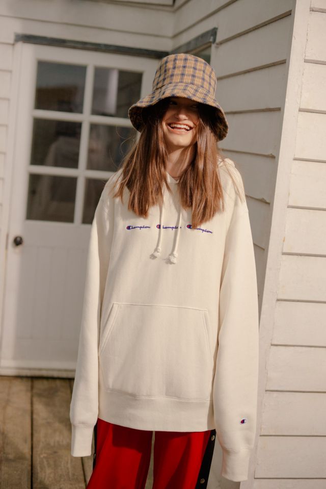 Womens cream hot sale champion hoodie